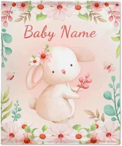 Miniatura 28 de Manta personalizada con nombre, suave, acogedora y ligera, con nombre para sofá o cama, regalo personalizado, unisex, tamaño XS, 40 x 30 pulgadas