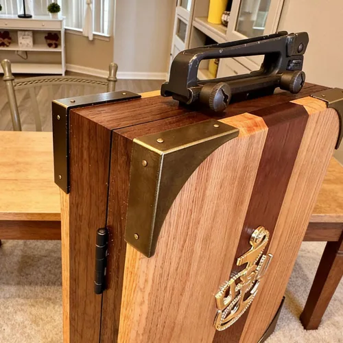 Miniatura 7 de Protector de esquina de metal, 4 piezas, soportes decorativos de esquina para muebles, cajas de madera, escritorios, marco de madera, protectores