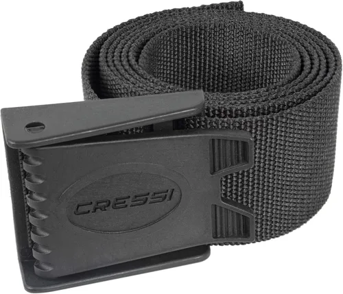 Cressi Cinturón de peso para buceo libre, pesca con lanza - Marsellesa - Nylon - Hebilla de liberación rápida - Diseñado en Italia