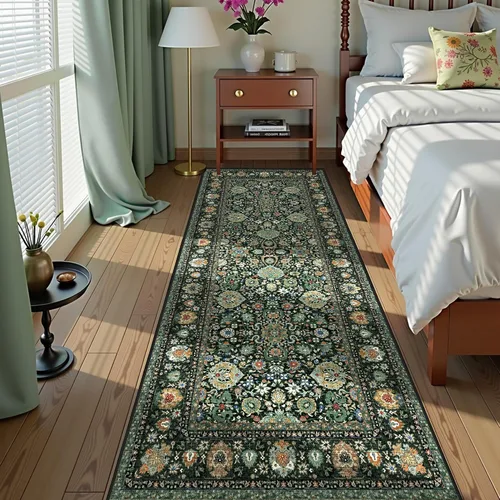 Miniatura 23 de Alfombras de área de 5 x 8 pies para dormitorio, alfombra lavable de 5 x 8, alfombra vintage grande, antideslizante, alfombra bohemia para sala