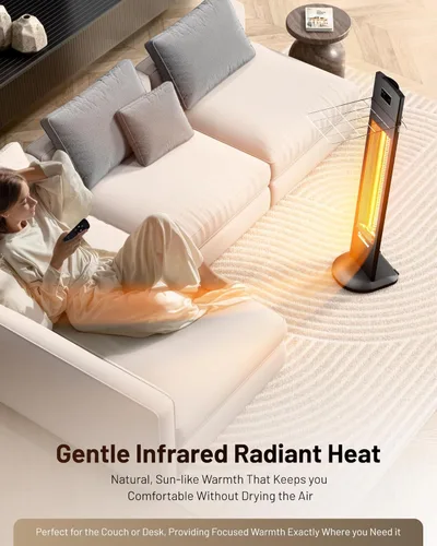 Miniatura 4 de DR. INFRARED HEATER Calentador infrarrojo portátil para interiores y exteriores para patio, garaje, comercial y residencial con control remoto