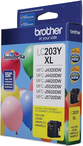 Miniatura 8 de Brother Printer LC203Y - Cartucho de tinta de alto rendimiento, amarillo, 550 páginas, 1 unidad (paquete de 1)