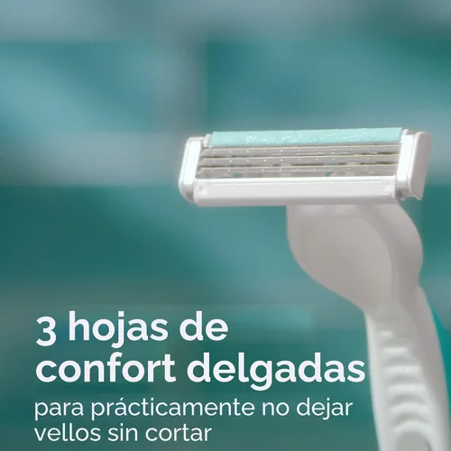 Miniatura 4 de Gillette Venus Simply 3 rasuradoras desechables para mujeres sensibles 16 rasuradoras individuales (paquete de 4)