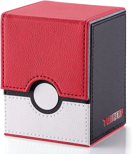 tombert Caja de baraja premium de 150+ para PTCG, MTG, de gran capacidad con 2 divisores, para más de 100 cartas con funda TCG Juegos de cartas