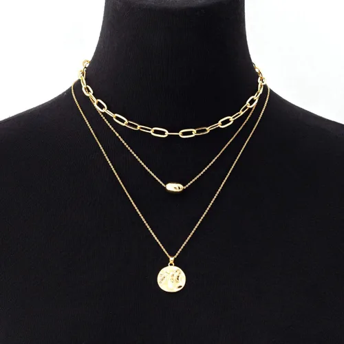 Miniatura 2 de BaubleStar Collar en capas de oro para mujer