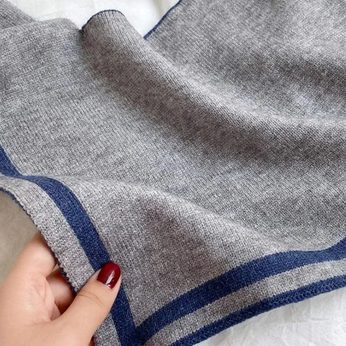 Miniatura 3 de Elegtiskas Cuello falso desmontable de punto con chal decorativo