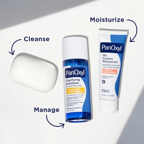Miniatura 9 de PanOxyl Barra de tratamiento para el acné con peróxido de benzoilo al 10%, barra de acné de fuerza máxima para cara, pecho y espalda, limpiador