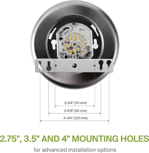 Miniatura 5 de ASD Paquete de 6 luces LED de disco de 4 pulgadas, 10 W 5CCT 2700K-5000K 685LM CRI90+, lámpara de techo regulable, disco de montaje en superficie