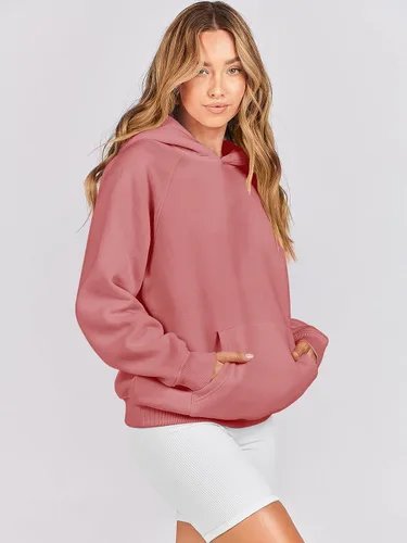 Miniatura 136 de ANRABESS - Sudaderas con capucha para mujer, sobre talla, de vellón de manga larga, modelo de 2024, para otoño