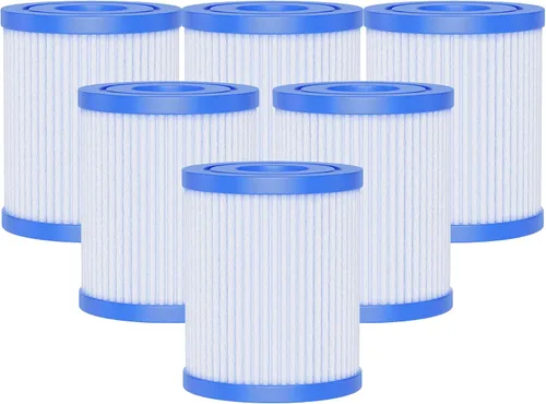 AQUALTRA Filtro tipo I compatible con 58093/58511/58381, filtro de piscina sobre el suelo de 3.5 x 3.1 pulgadas, paquete de 6