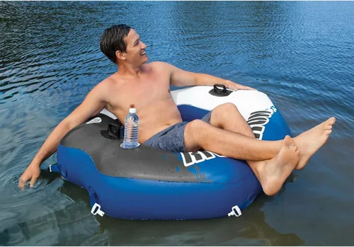 Miniatura 7 de Intex 58854EP River Run Connect Salón flotante inflable: respaldo cómodo - Portavasos incorporado - Asas duraderas - Conectores fáciles de usar