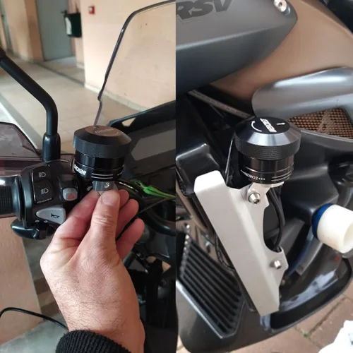 Miniatura 7 de Lubricador de Cadena Universal para Motocicleta, Engrasador Automático con Control Manual, Parte de Aceite para Moto (Negro)