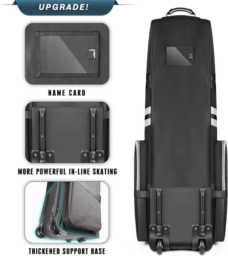 Miniatura 3 de CHAMPKEY Professional Golf Travel Bags for Airlines with Password Lock - Hard Case Golf Travel Bag with Support Pole and Oversized Wheels