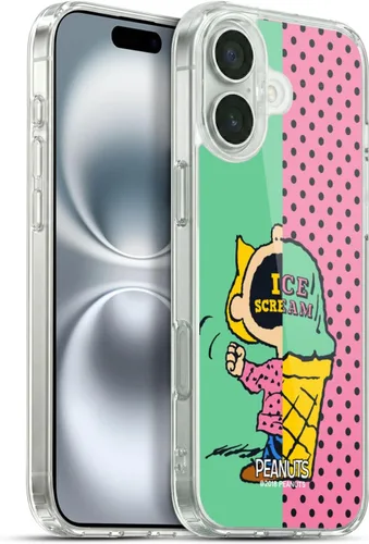 Miniatura 156 de Head Case Designs Funda de gel con licencia oficial de Peanuts Snoopy & Woodstock Halfs and Laughs [protección de grado militar] compatible