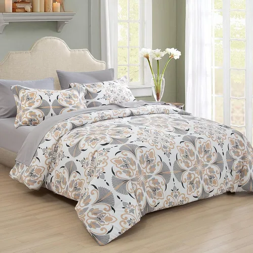 Miniatura 20 de EMME Bed-in-A-Bag - Juego de edredón de 5 piezas para cama Twin de microfibra cepillada y relleno de plumón sintético, suave y cómodo, lavable a 01