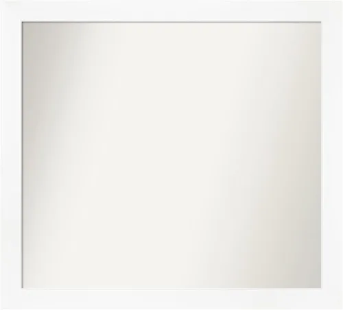 Miniatura 99 de Amanti Art Espejo de baño blanco para sobre el fregadero, 24 x 24 pulgadas, hecho a medida, espejo de tocador cuadrado blanco estrecho, marco