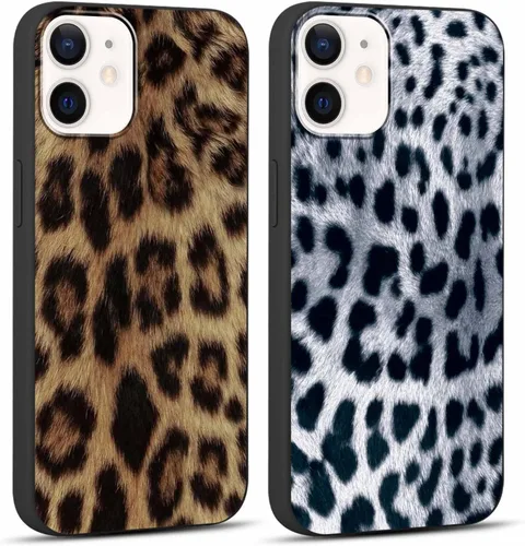 Miniatura 7 de Paquete de 2 Fundas de Teléfono Bonitas con Estampado de Guepardo para Apple iPhone 13 Pro Max de 6.7 Pulgadas, Fundas de Diseño