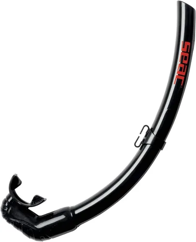 Seac Top Flex - Esnórquel plegable para buceo, esnórquel, apnea y pesca submarina, unisex, adulto, negro, estándar