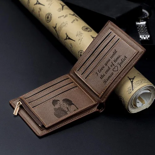 Miniatura 4 de Billetera personalizada grabada para hombre, cartera de cuero personalizada, el regalo perfecto para hombres, regalos de graduación, regalos