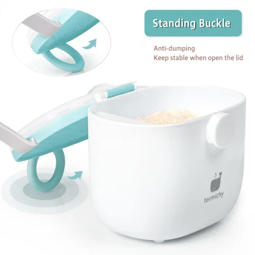 Miniatura 7 de Termichy Dispensador de Fórmula para Bebés, Contenedor Portátil de Leche en Polvo con Asa de Transporte y Cuchara para Actividades al Aire Libre