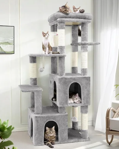 Miniatura 13 de Globlazer Torre de Gato para Gatos de Interior, Árboles de Gato de Alta Resistencia para Gatos Grandes Gatos Adultos Grandes Torre de Gato Maine