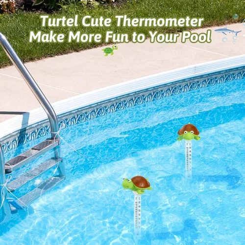 Miniatura 5 de Termómetro flotante para piscina, pantalla grande con cuerda fácil de leer, resistente a roturas, para piscinas al aire libre e interior, spas
