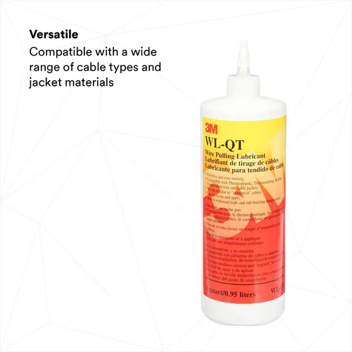 Miniatura 2 de 3M Gel lubricante de tracción de alambre WL-QT, un cuarto de galón, excelente lubricante para tirar de una amplia variedad de tipos de cables