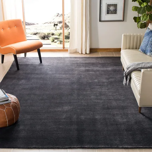 Miniatura 9 de SAFAVIEH Himalaya Collection - Alfombra decorativa, 3 x 5 pies, carbón, lana hecha a mano, ideal para zonas de alto tráfico en entrada, sala