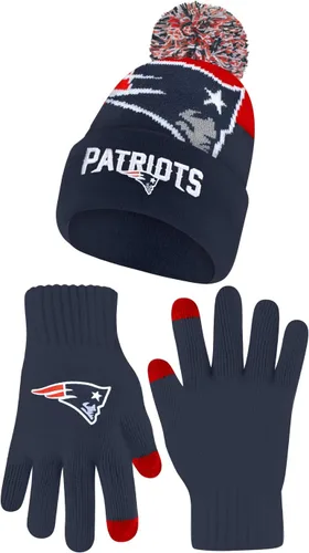 Miniatura 23 de Ultra Game Adults NFL Official Super Soft Winter Beanie Knit Hat With Warm Touch Screen Gloves Color del equipo 2