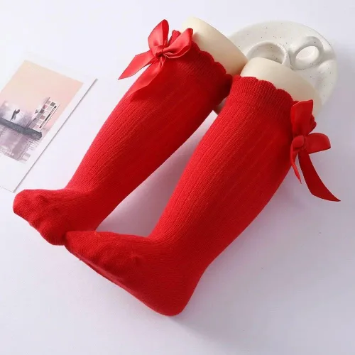 Miniatura 9 de QandSweat - Calcetines altos hasta la rodilla para niñas de 0 a 8 años