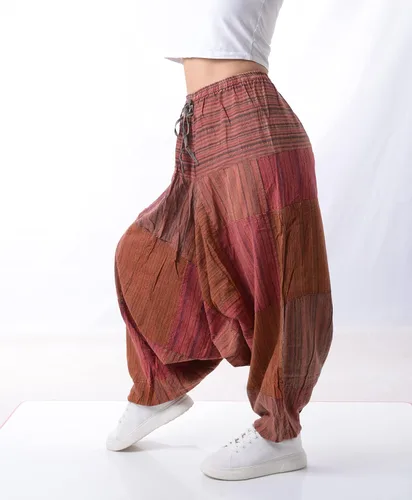 Miniatura 3 de Pantalones Harem 100% algodón, pantalones bohemios de yoga hippie