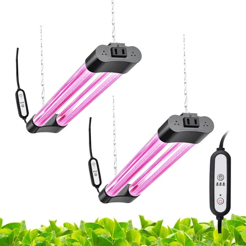Miniatura 14 de Hlite Paquete de 4 luces LED de cultivo de 16 pulgadas, luces de cultivo enlazables para plantas de interior, luces de plantas de espectro completo