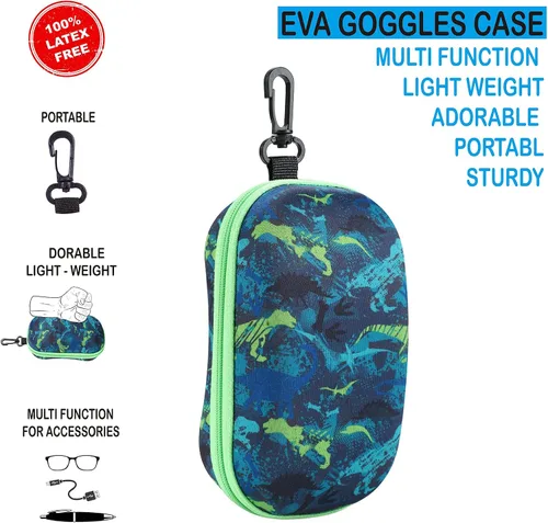 Miniatura 6 de Gafas de natación para niños, cubierta de nariz, gafas para niños sin tirones de pelo,Máscara de natación para niños antiniebla 1 unidad: dinosaurio