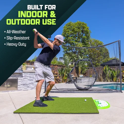Miniatura 3 de GoSports Elite Golf Hitting Mat for Indoor and Outdoor Practice - Withstands Thousands of Shots - Heavy-Duty Turf Driving Range Mats Works with Golf