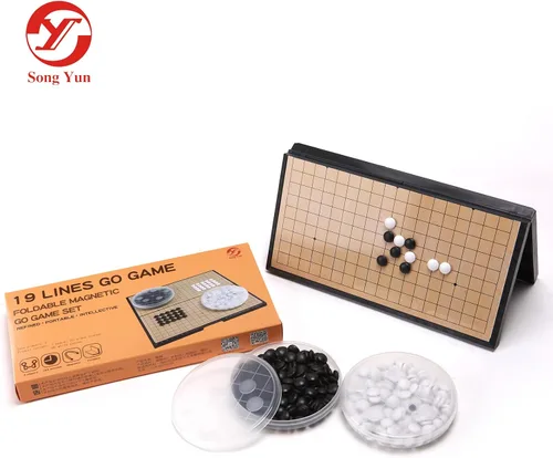 Juego magnético Go de 19 x 19 pulgadas, tablero plegable de 11 pulgadas con 361 piedras magnéticas, juego de viaje portátil para 2 jugadores, a