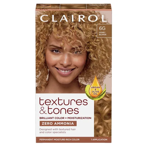 Miniatura 28 de Clairol Textures & Tones - Tinte permanente para el cabello, color de cabello negro sedoso 1B, paquete de 1 unidad 1B negro sedoso