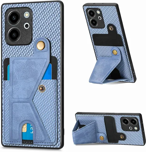 Miniatura 148 de Funda para Xiaomi Poco M5s 4G, Funda para Redmi Note 10 4G / Note 10S 4G / Note 11 SE (India) Funda de cuero PU ranuras para tarjetas Soporte