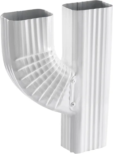 Miniatura 4 de VYH Downspout Gutter Y Conector Izquierdo 2x3 Vertical Alto Brillo Blanco