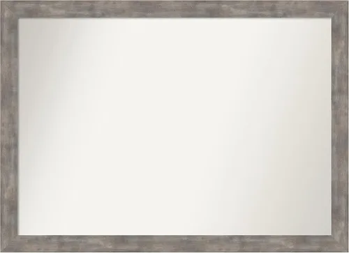 Miniatura 17 de Amanti Art Silver Bathroom Mirror for Over Sink, 24x49 Custom Made Marred Pewter Rectangle Vanity Mirror, Oversize Casual Wood Frame, Hangs Estaño