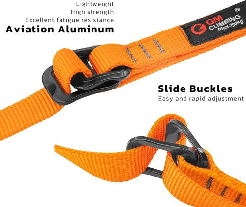 Miniatura 4 de GM CLIMBING Eslinga ascendente ajustable para cuerda ascendente escalada arborista ayuda espeleología equipo de escalada SRT cuerda caminar rana