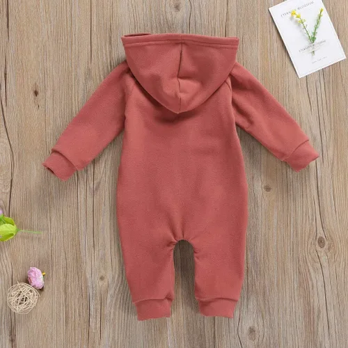 Miniatura 4 de Enterizo de manga larga para bebés y niñas, con cremallera, cálido, con cremallera, para otoño e invierno