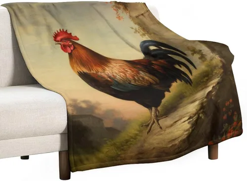 Miniatura 37 de Manta de gallos orgánica de forro polar de pollo de 30 x 40 pulgadas, manta de franela para sofá, cama para adultos, niños, adolescentes, regalo