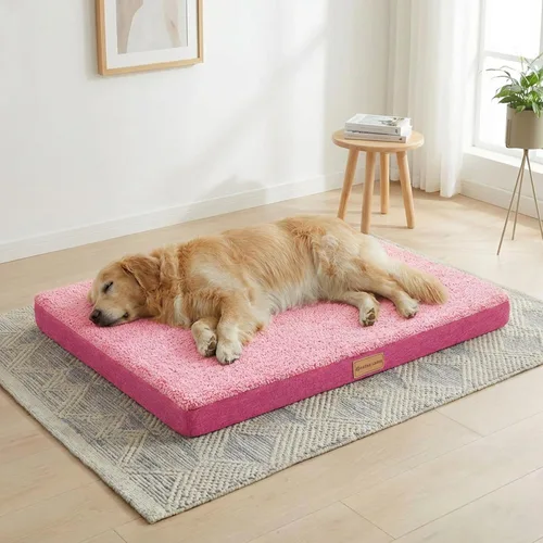 Miniatura 12 de Cama ortopédica para perros Patas Lague de tamaño grande 36''X24'', suave, impermeable, de espuma en forma de caja de huevos, cama para jaula