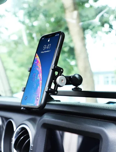 Miniatura 7 de Savadicar Soporte de teléfono de metal Dash Accesorios de soporte de expansión, negro, 2