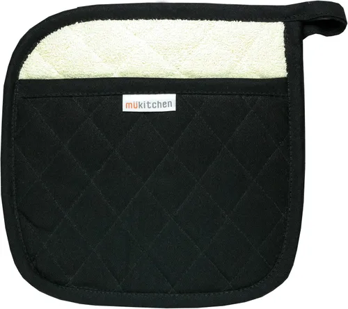 Miniatura 6 de MÜkitchen MÜpotholder - Agarradera de cocina de algodón en espiga Almohadilla caliente multiusos Lavable a máquina y duradera (arándano)