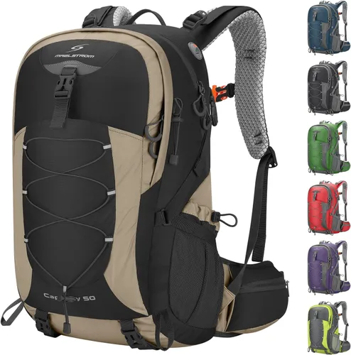 Miniatura 17 de Maelstrom Mochila de senderismo, mochila de camping, mochila de senderismo impermeable de 40 litros con cubierta para lluvia, mochila de viaje 40L