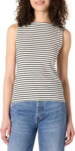 Miniatura 10 de Amazon Essentials Camiseta sin mangas de algodón ajustada para mujer Blanco