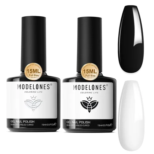 Miniatura 11 de modelones Juego de Base y Capa Superior para Esmalte de Uñas en Gel, 3 Piezas Base de Goma y Capa Superior de Gel Transparente Brillante y Mate a