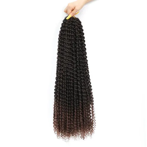 Miniatura 39 de Alrence Cabello Passion Twist de 24 pulgadas, 8 paquetes de cabello ondulado de ganchillo rizado para trenzas de ganchillo largas Bohe