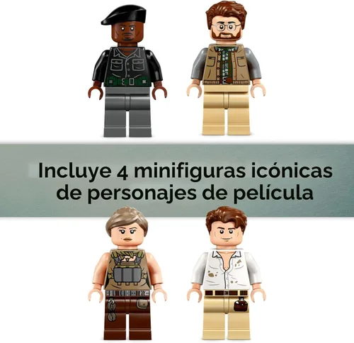 Miniatura 6 de LEGO Jurassic World Spinosaurus & Quetzalcoatlus Air Mission - Juguete de dinosaurio para niños - Juguete de construcción de simulación con figuras